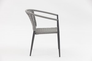 Aster Aluminum Rope Chair B Garden Rope Metal Chairs Outdoor Patio Furniture