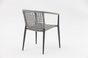 Aster Aluminum Rope Chair B Garden Rope Metal Chairs Outdoor Patio Furniture