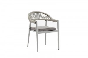 Manufacturer for	Stainless Steel Rope Chair	- Outdoor Furniture FREIBURG  Alum. Olefin Rope Arm Chair – Jacrea