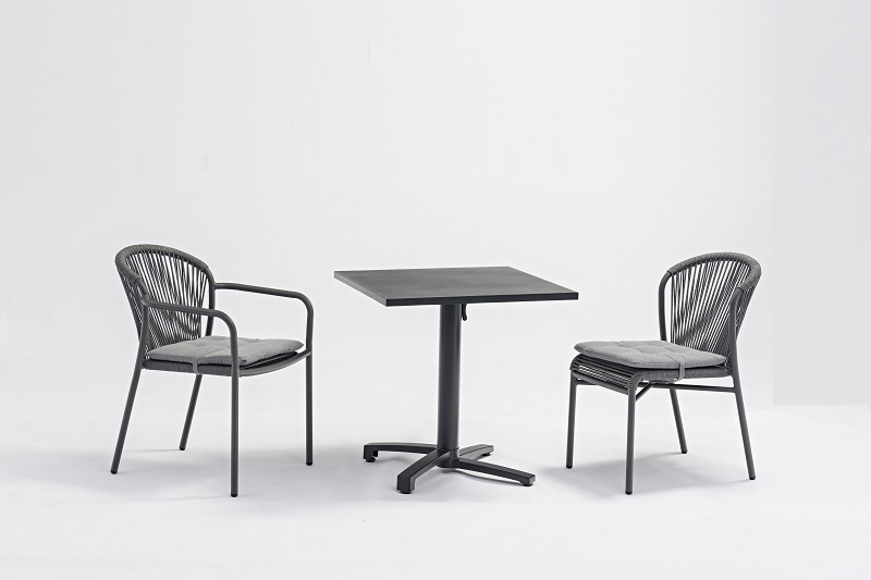 OEM manufacturer Pe Rattan Chair And Table Set - Outdoor Furniture  LESVOS Alum. Rope Dining Set – Jacrea